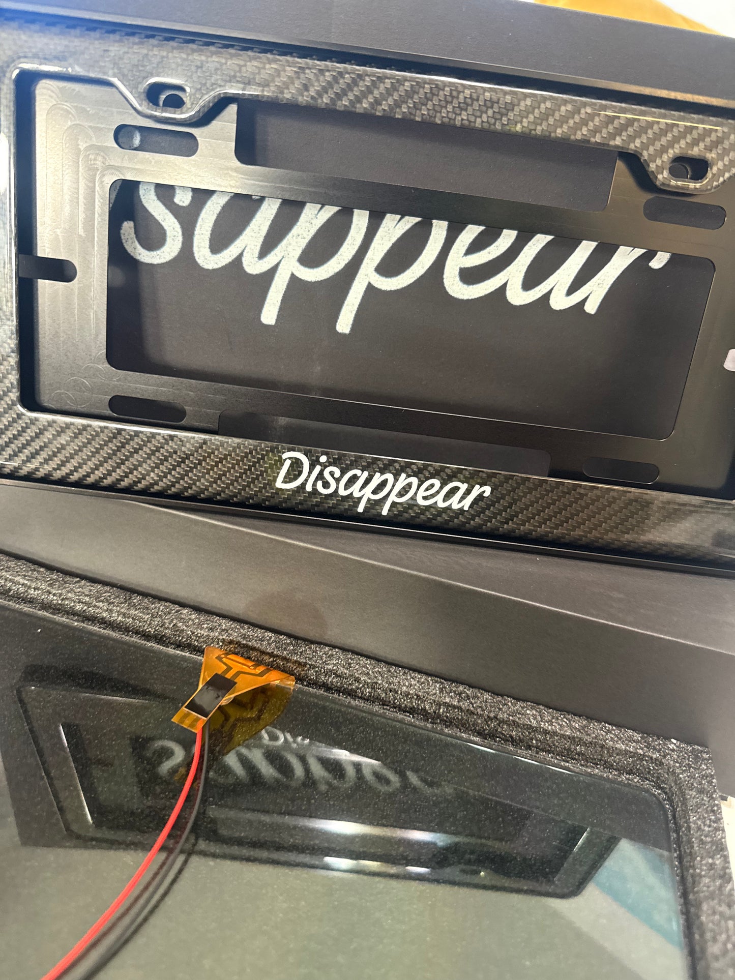 Disappear License Plate Cover.